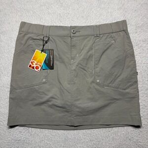 NWT Eddie Bauer Sport Active Fit Skirt Gray Skirt Women's Size Large‎